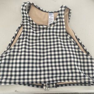 Old Navy open back checkered bathing suit top